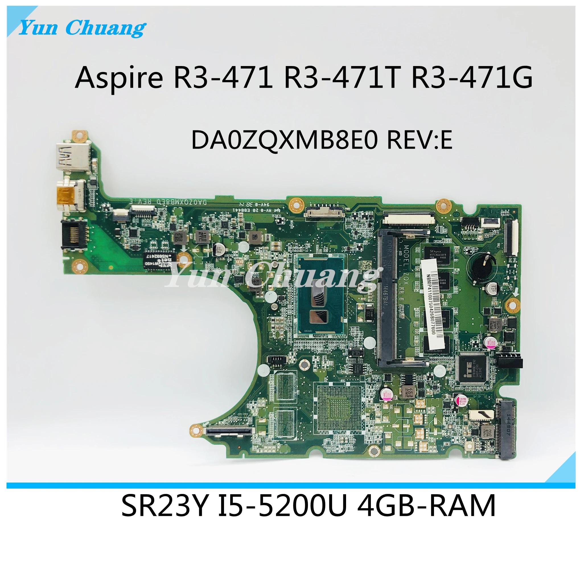NB.MP411.007 NBMP411007 Acer Aspire R3-471 R3-471T R3-471G Ʈ   DA0ZQXMB8E0 Բ i5-5200U 4GB-RAM 100%